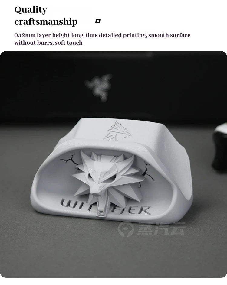 Wizard Wolf Head Badge Game Controller Base Bracket For Xbox Gamepad Gaming Peripherals Computer Accessories Desktop Storage