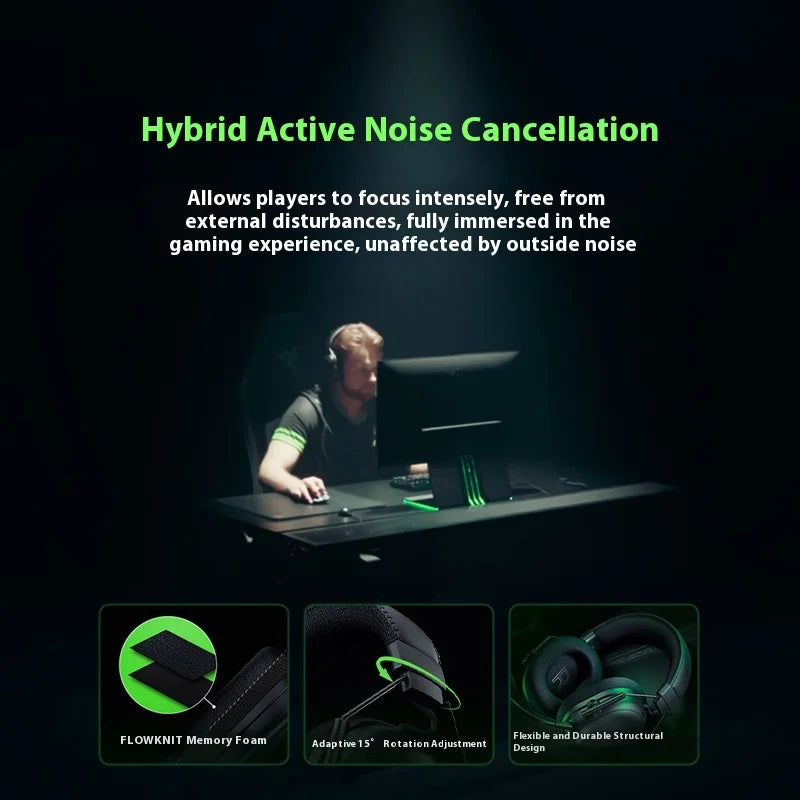 Razer Blackshark V3 PRO Headphones Wireless Tri-mode Professional Esports Gaming Earphones with Mic Noise Reduction Headsets