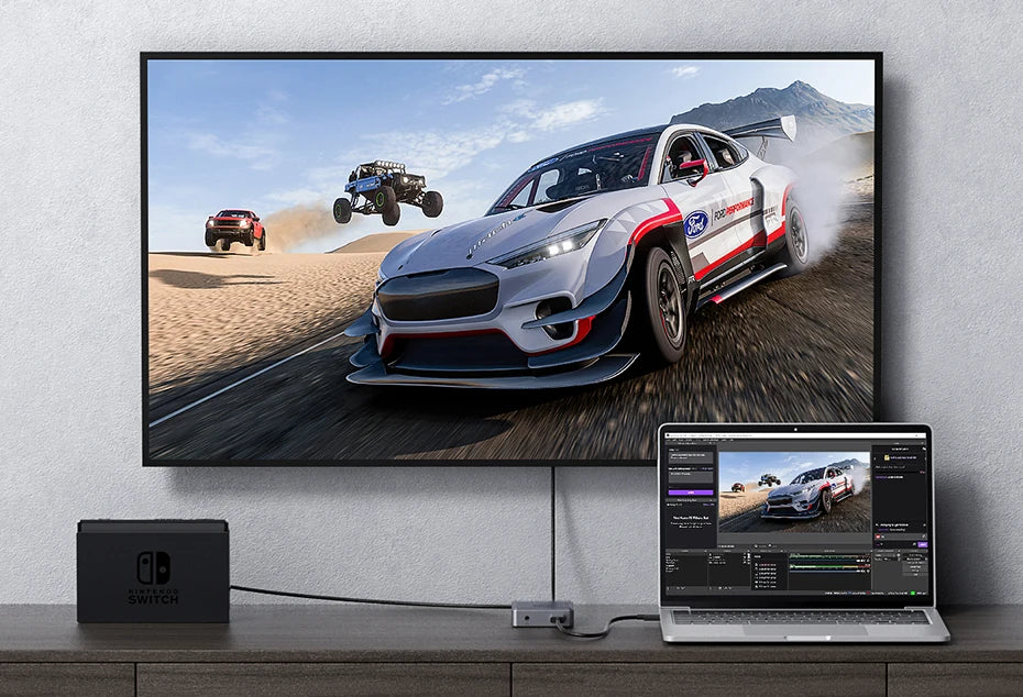 Hagibis 4K HDMI-Compatible Video Capture Card Loop Out for Game Recording Live Streaming 1080P Grabber MS2131 for PS4/5 Switch