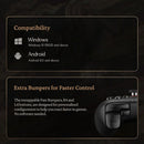 8BitDo Ultimate 2C Gamepads PC Black Myth Wukong Wireless or Wired Gaming Controller Windows 10 11 Steam Raspberry Pi Android