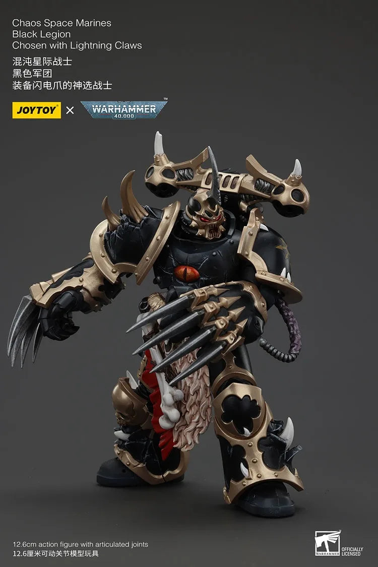 JOYTOY Warhammer 40K Chaos Space Marines Black Legion Chosen Action Figures Doll Collection Decoration Gift Original Model