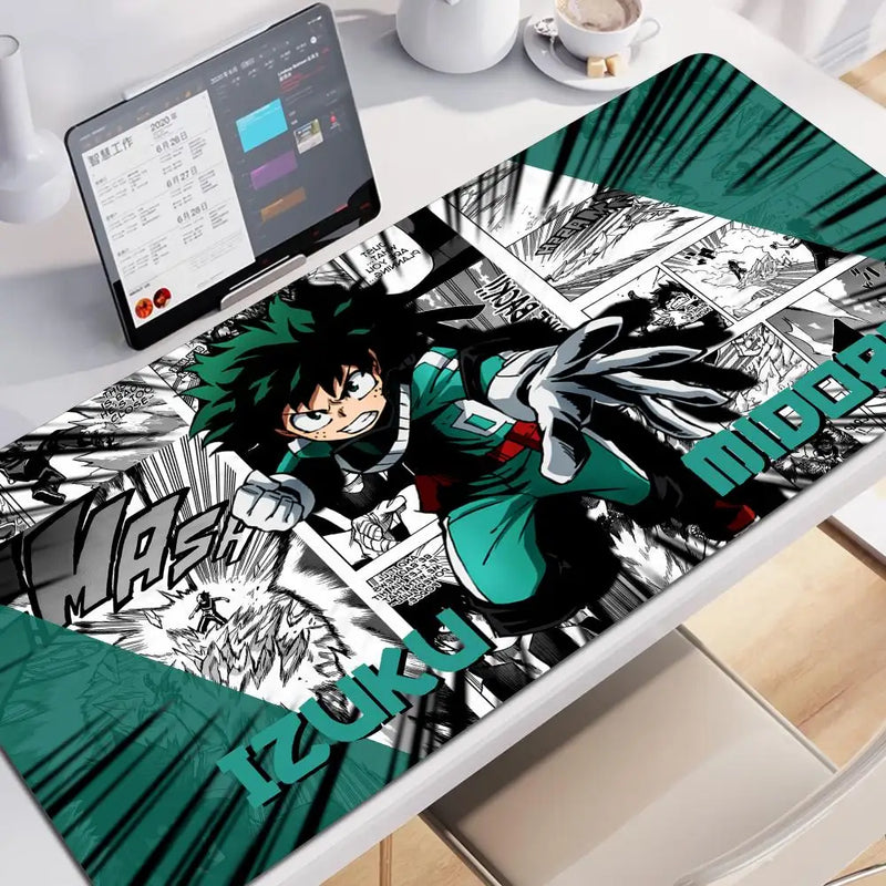 Academia Deku Anime My Hero Mouse Pad Gaming XL New Custom Large Mousepad XXL Mouse Mat Office Anti Slip Carpet Mice Pad