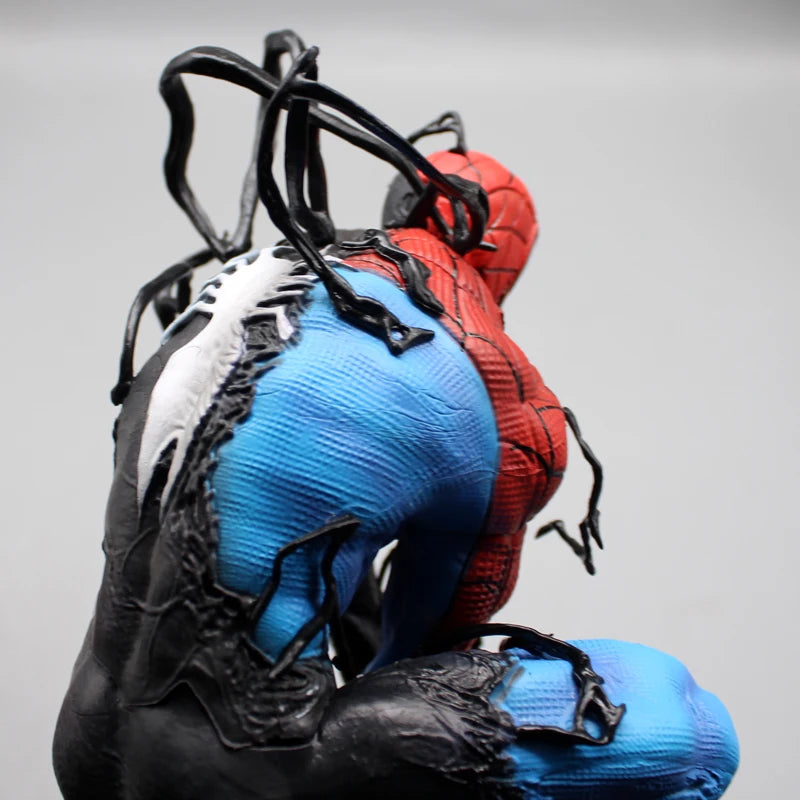 40cm Venom Spider Man Anime Figures Luminous Spiderman Figurine Collection Statue Desk Decoration Marvel Birthday Gift For Kids