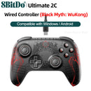 8BitDo Ultimate 2C Gamepads PC Black Myth Wukong Wireless or Wired Gaming Controller Windows 10 11 Steam Raspberry Pi Android