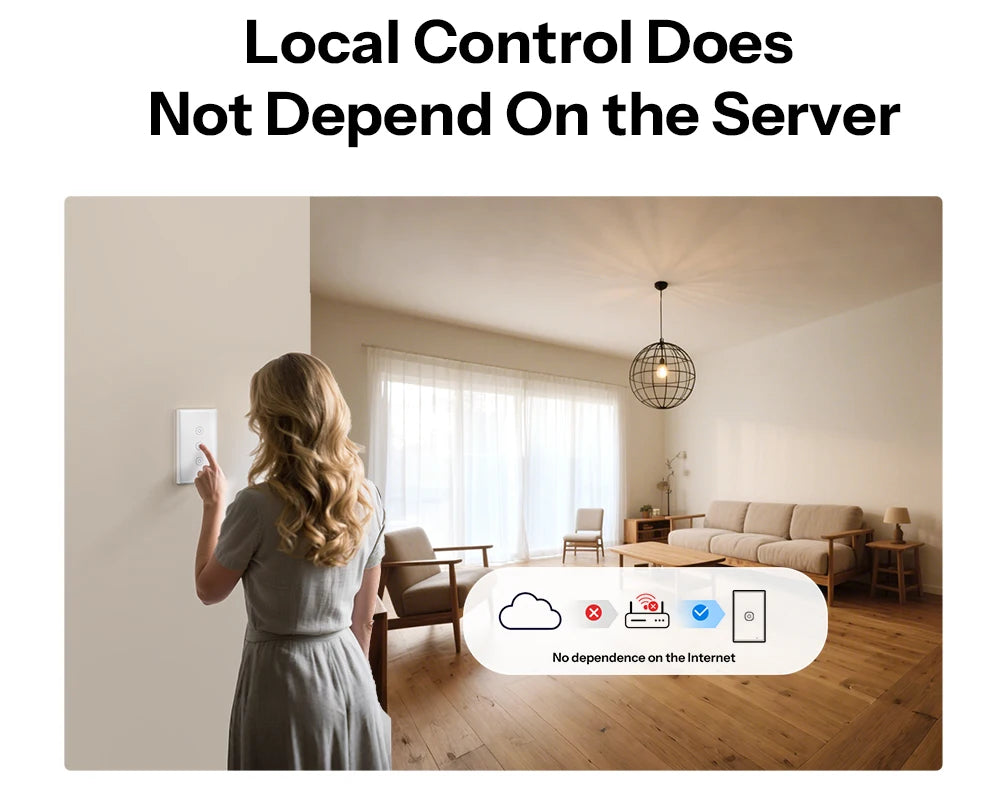 SONOFF TX Gen2 US Smart Touch Wall Switch T6 120 Matter Detach Relay Adjustable Night Switch Locator Apple Ecosystem Compatible