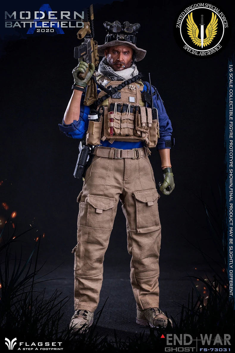 ViiKONDO 1/6 Flagset FS 73033 Ghost Action Figure Simon Riley End War COD Army Men 12inch Special Toy Model Full Set Collection
