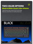 APAYADO K82 Wired Steampunk Mechanical Keyboard 75% Compact 82-Key Hot-Swappable RGB Retro Gaming Keyboard Multifunctional Knob