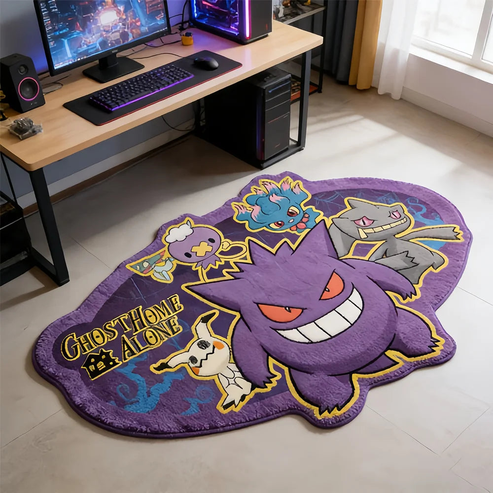 Area Rug  Anime Pikachu Charizard Squirtle Bulbasaur Gengar Mewtwo Pokémon Super Cool Handmade Printed Carpet for Home Decor