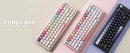 YUNZII B68 Wireless Mechanical Gaming Keyboard, Tri-Mode Hot Swappable Cute Gasket Mounted Creamy Keyboard for Win/Mac,