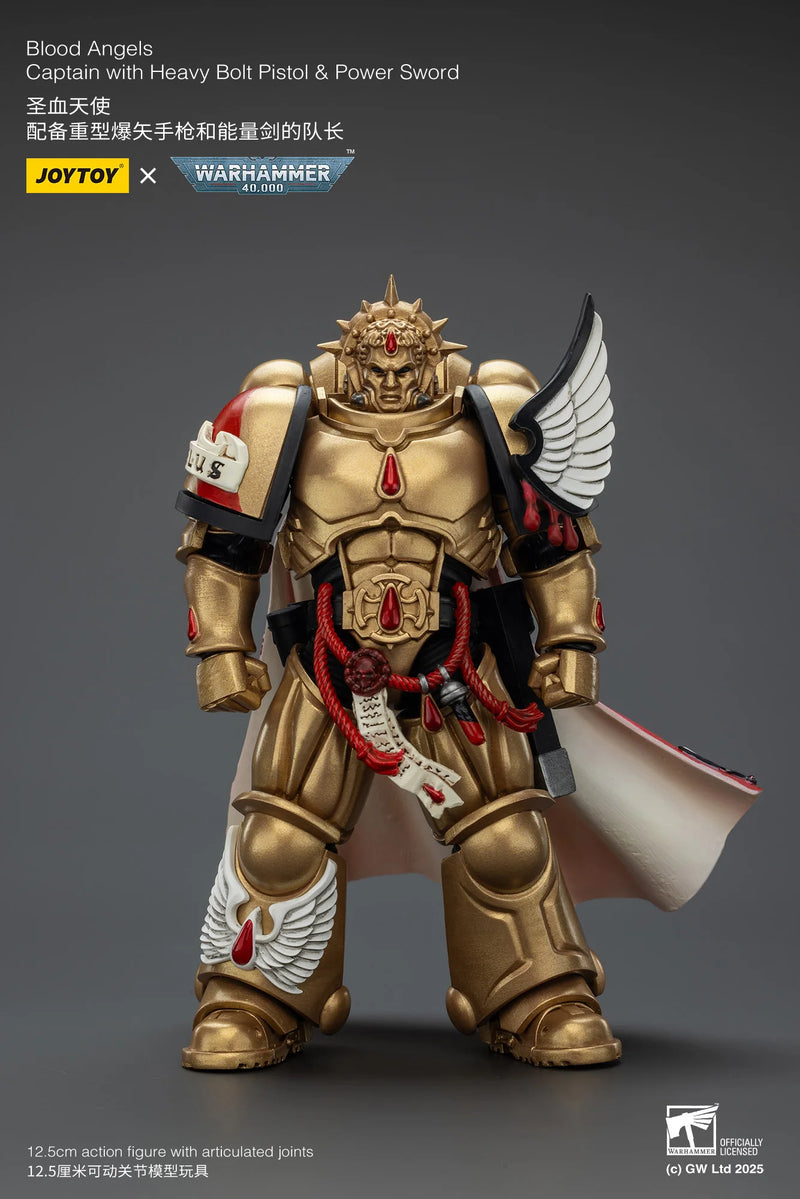 [Pre-Order]1/18 JOYTOY Action Figure 40K Blood Angels Captain and Sanguinary Priest Anime Collection Model Toy