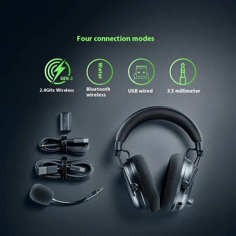 Razer Blackshark V3 PRO Headphones Wireless Tri-mode Professional Esports Gaming Earphones with Mic Noise Reduction Headsets