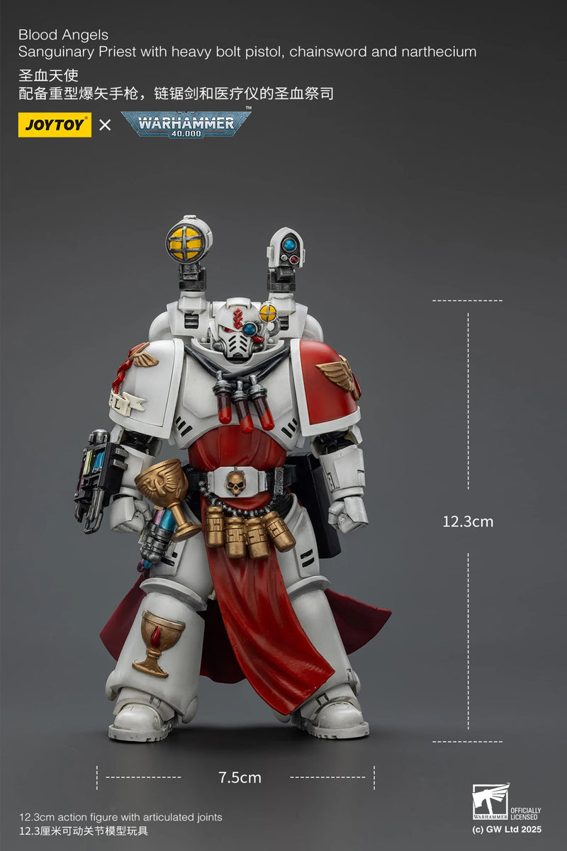 [Pre-Order]1/18 JOYTOY Action Figure 40K Blood Angels Captain and Sanguinary Priest Anime Collection Model Toy