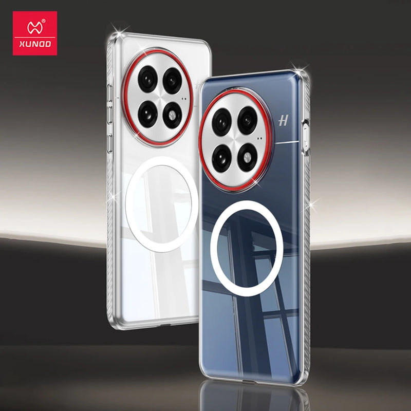 ‌Xundd For OnePlus 13 13T 13R Case,Anti-Yellowing PC Clear Ultra Transparent Scratch-Resistant Tough Phone Cover