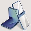 With Tempered Glass Protective Phone Case For Samsung Galaxy Z Flip7 flip 7 Spring Hinge All-inclusive Camera protect Cover