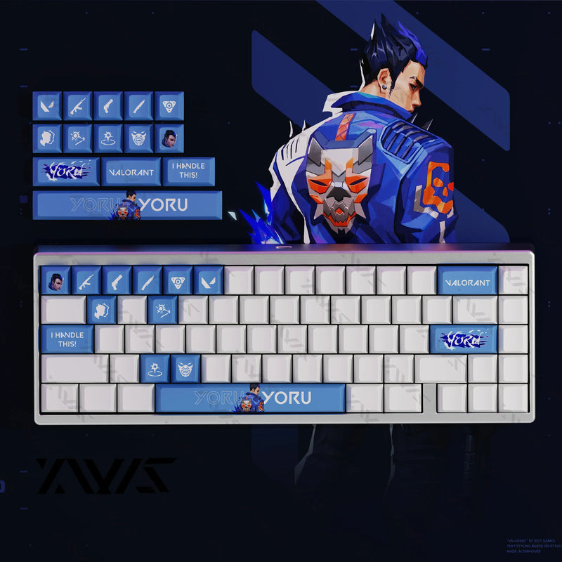 Valorant iso/clove Keyboard Keycaps Cherry Profile Keycap PBT Custom Gaming Key Caps for Mechanical Keyboards Accessories Gifts