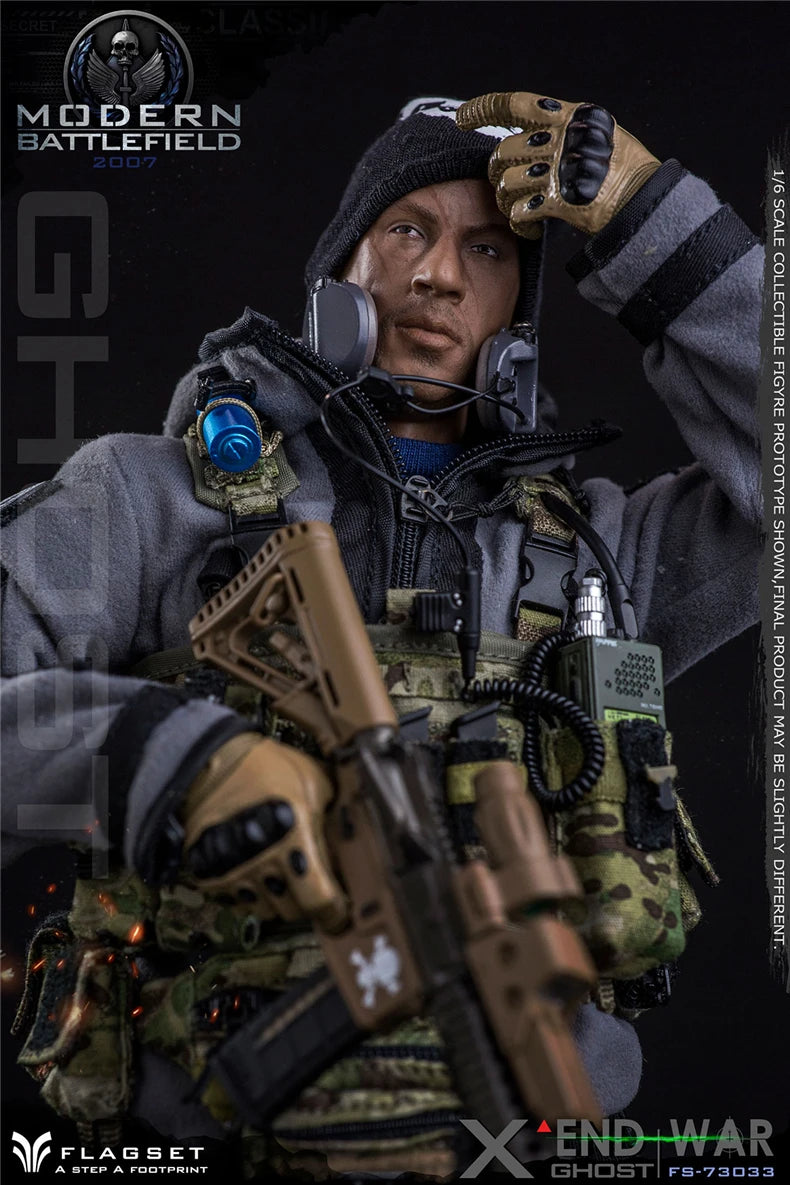 ViiKONDO 1/6 Flagset FS 73033 Ghost Action Figure Simon Riley End War COD Army Men 12inch Special Toy Model Full Set Collection
