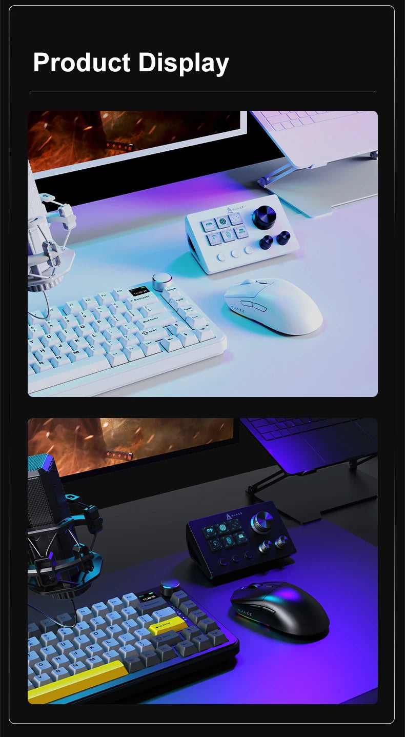 Ajazz AKP03E Desktop Helper Desk Console Panel Controller Programmable Macro Custom Button Mini Keyboard For Multiple Scenario