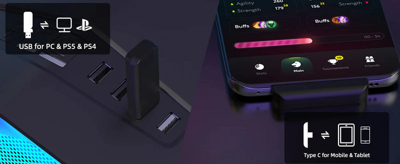 ATTACK SHARK L60 Ultra-Light Tri-Mode Gaming Headset Ultra-Light Tri-Mode Wireless Gaming Headset for PC/PS4/Xbox