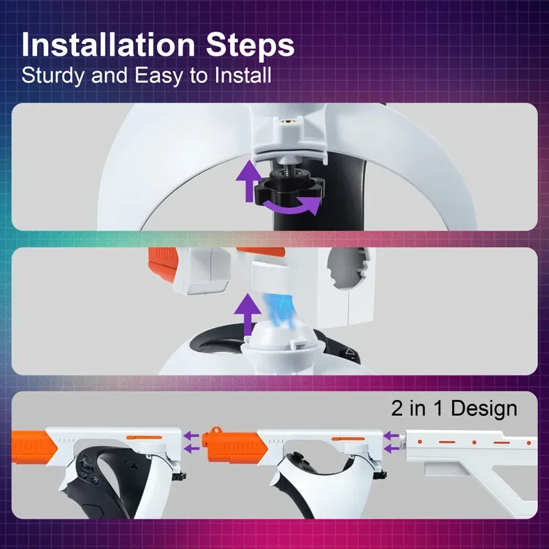 For Sony PS VR2 Shooting Game Controller Inventory Accessories Body Induction Magnetic Suction Christmas Gift Games  Accessories