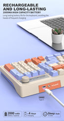 Dual Bluetooth Mechanical Keyboard Dual Modes BT5.0 2.4G Wireless Keyboard RGB Backlight Gaming Keyboard For  PC Laptop Tablet