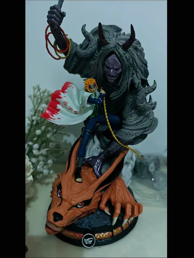 2026 New Naruto Anime Yellow Flash Namikaze Minato Action Figures Pvc Gk Statue Model Desktop Decoration Collection Toy Gifts