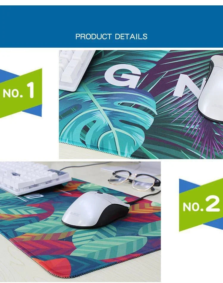 Anime Kawaii Girls PC Gaming Mouse Pad Pink Best Friend Computer Office Accessories Large Gamer Non-slip Keyboard Expansion Pads