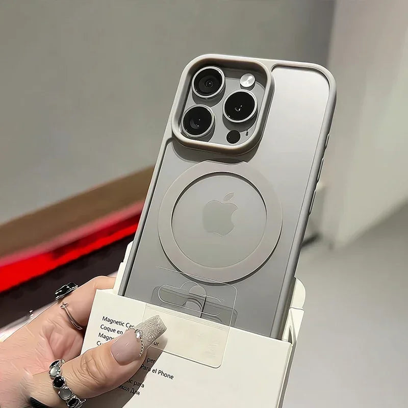 Black Transparent Magsafe Magnetic Case For iPhone 16 15 14 Plus 13 12 11 Pro Max Wireless Charging Acrylic Hard Protect Cover