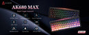 AJAZZ AK820 / AK820Pro Gaming Mechanical Keyboard 75% 82 Keys Wired Single Mode/Bluetooth Wireless Gamer Keyboard for Laptop PC
