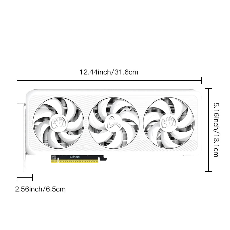 AX Gaming GeForce RTX 5080 X3W 16GB – 16GB GDDR7, 256-Bit, 30Gbps, 4K/8K Gaming & AI Rendering Graphics Card Video Card