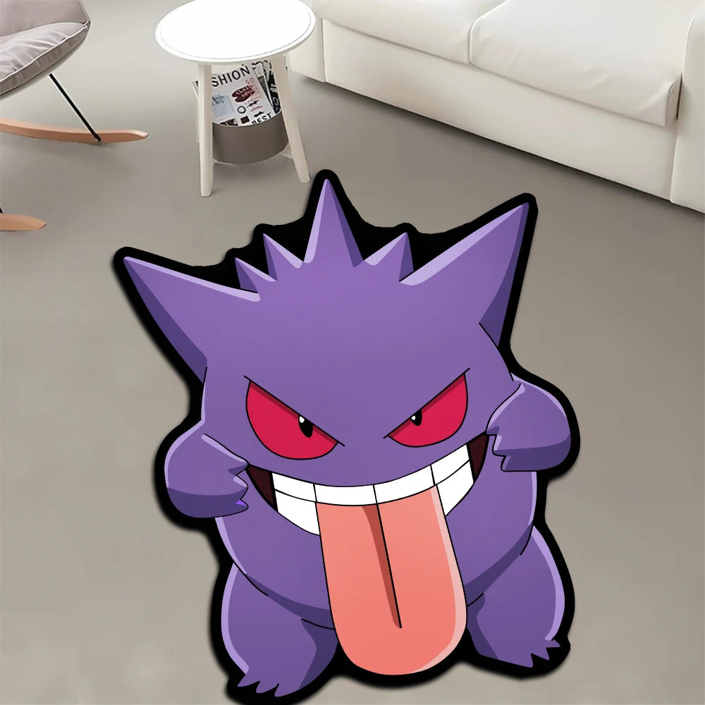Area Rug  Anime Pikachu Charizard Squirtle Bulbasaur Gengar Mewtwo Pokémon Super Cool Handmade Printed Carpet for Home Decor