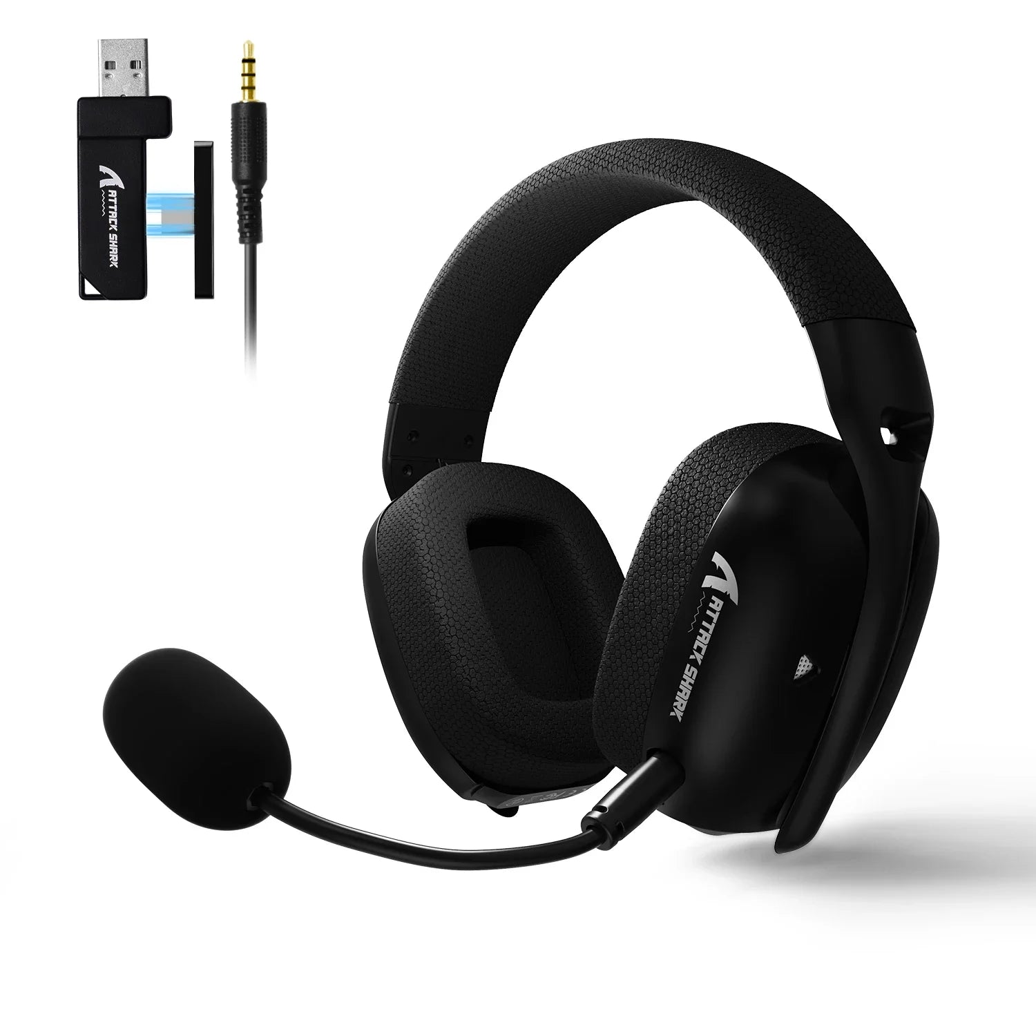 Attack Shark L80 Pro | Lightweight Wireless Gaming Headset | Dual Mic, 20ms Low Latency & Tri-Mode