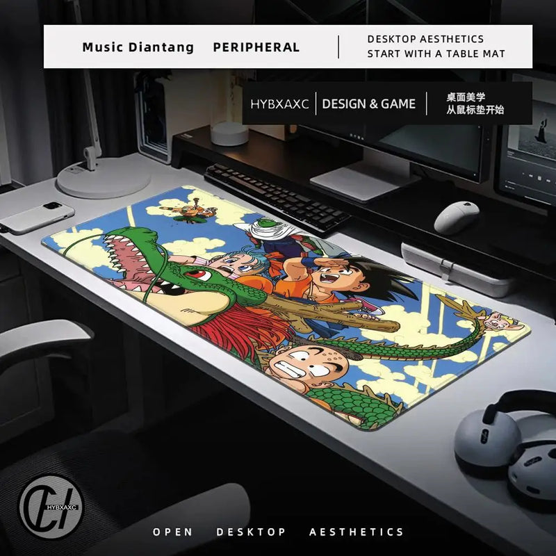 XXL Anime Mouse Pad Large Keyboard Pads D-Dragon Balls Mousepad Gaming Accessories Manga Desk Mat ドラゴンボール Office Computer Mats