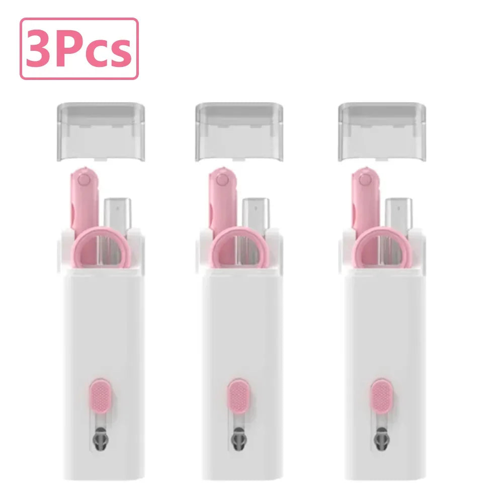 7-in-1 Keyboard Cleaning Kits Airpods Cleaner Headset Cleaner Pen Laptop Screen Cleaning Bluetooth Earphones Cleaning Kit