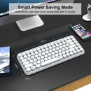 Ajazz 308I Wireless Keyboard 84 Keys Round Keycap Bluetooth Keyboard Portable 2.4GHz Numeric Keypad for Tablet Laptop Android