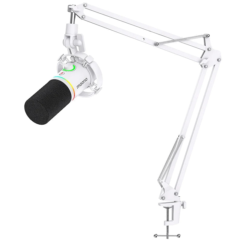 maono PD200X XLR\USB Dynamic Microphone for Gaming Recording Streaming Youtube Metal Mic with Software Tap-to-Mute Gain Knob