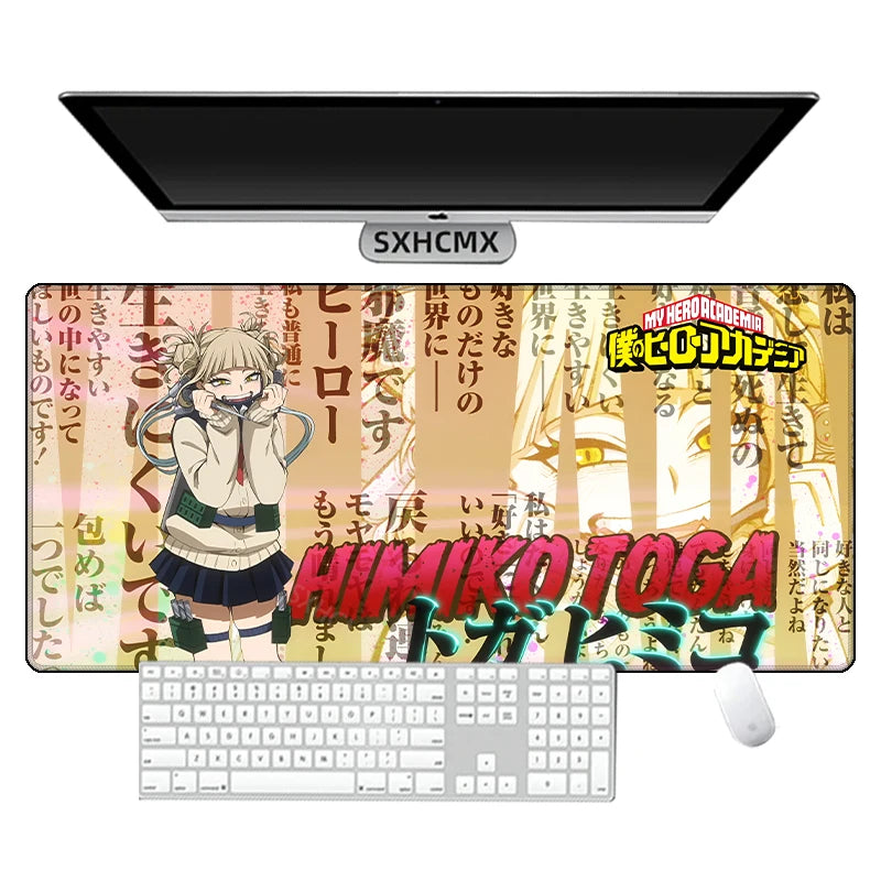 Toga Himiko Mouse Pad Game My Hero Academia Laptop Play Mat Extra Large Kawaii Anime Mousepad PC Gaming Accessories