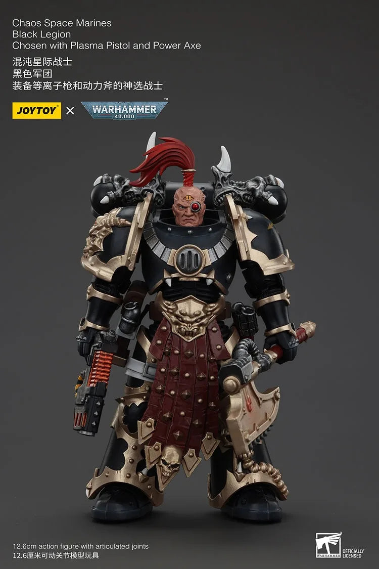 JOYTOY Warhammer 40K Chaos Space Marines Black Legion Chosen Action Figures Doll Collection Decoration Gift Original Model