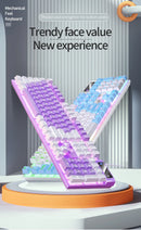 104 Keys Gaming Keyboard Wired Keyboard Color Matching Backlit Mechanical Feel Computer E-sports Peripherals for Desktop Laptop