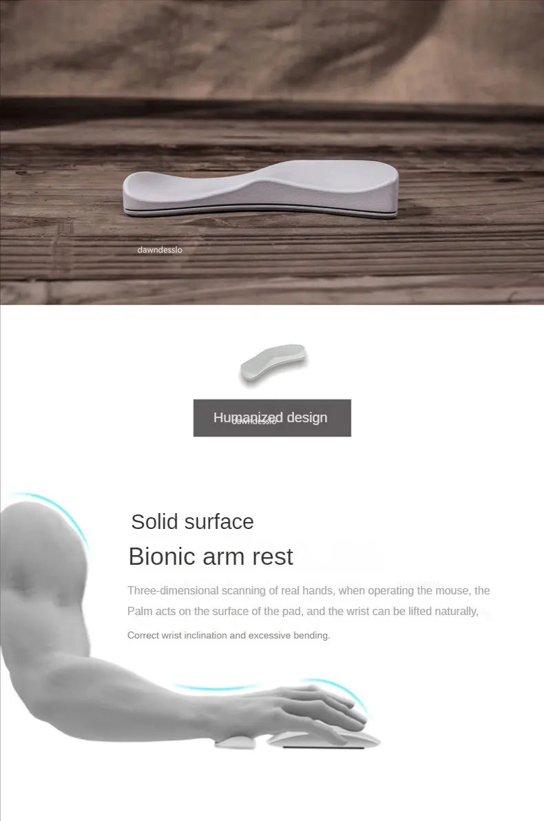 Ergonomic Mouse Pad Wrist Pad Silicon Gel Non-slip Streamline Wrist Rest Support Mat Computer Mousepad for Office Gaming PC