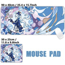 Anime Game Furina Neuvillette Mavuika Wanderer Raiden XXL Large Genshin Impact Mouse Pad Non-slip Keyboard Desk Mat Mousepad