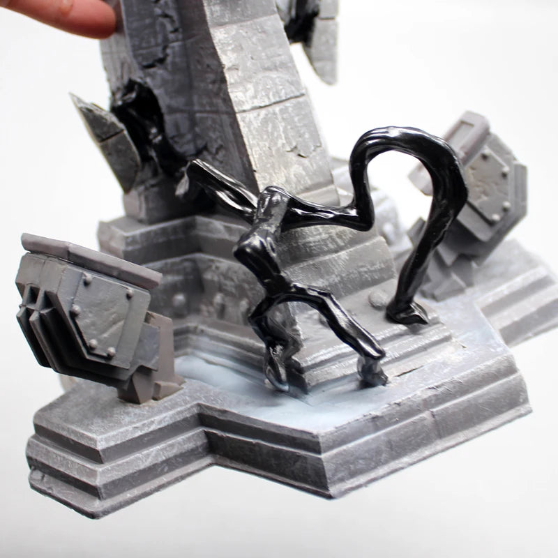 40cm Venom Spider Man Anime Figures Luminous Spiderman Figurine Collection Statue Desk Decoration Marvel Birthday Gift For Kids