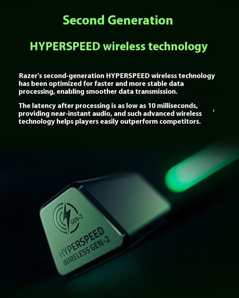 Razer Blackshark V3 PRO Headphones Wireless Tri-mode Professional Esports Gaming Earphones with Mic Noise Reduction Headsets