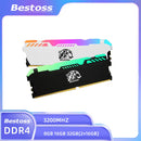 Bestoss Memoria RAM DDR4 RGB 8GB 16B 32GB 3200MHz DIMM RAM Desktop Memory Gaming High Performance