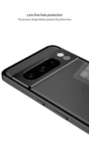 Aluminum Alloy Bumper Frame Magnet Closed Metal Matte Back Cover For Google Pixel 7 Pro 7A 8 Pro 8A Pixel 9 Pro XL Phone Cases