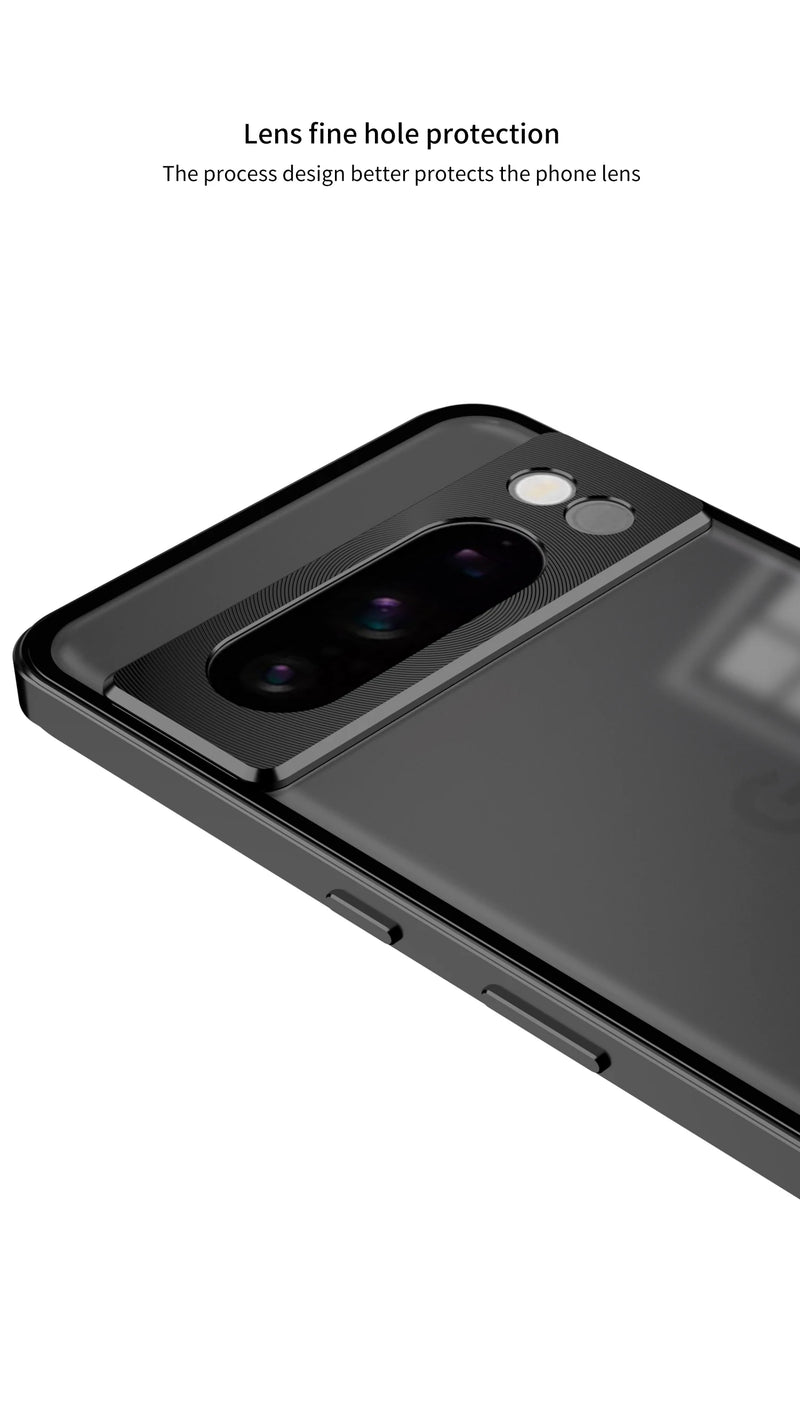 Aluminum Alloy Bumper Frame Magnet Closed Metal Matte Back Cover For Google Pixel 7 Pro 7A 8 Pro 8A Pixel 9 Pro XL Phone Cases