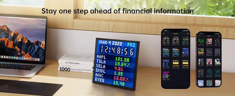 Divoom Pixoo 64 WiFi Pixel Art Display WiFi Cloud Digital Frame with APP Control,64 X 64 LED Panel  for Gaming Room Decoration