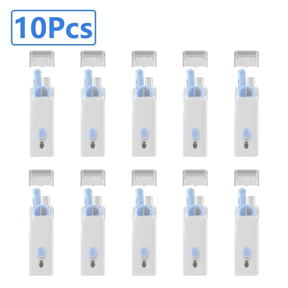 7-in-1 Keyboard Cleaning Kits Airpods Cleaner Headset Cleaner Pen Laptop Screen Cleaning Bluetooth Earphones Cleaning Kit