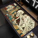 Ukiyoe Skull Japanese  large size  bedroom learning  Anime Mouse keyboard accessories  table mat   playmat  Pad