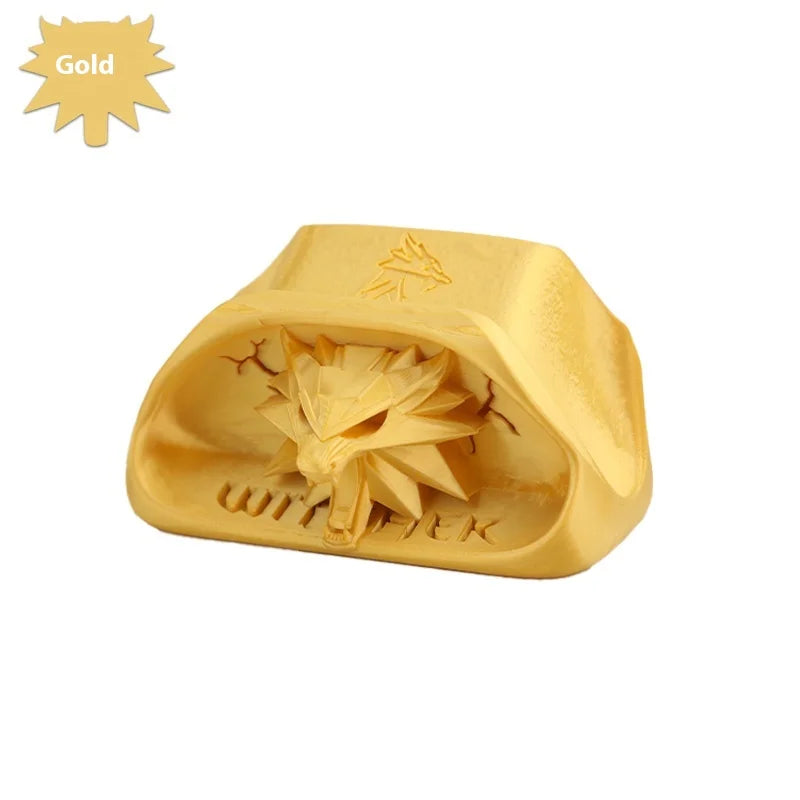 Wizard Wolf Head Badge Game Controller Base Bracket For Xbox Gamepad Gaming Peripherals Computer Accessories Desktop Storage