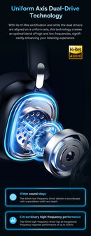 Baseus GH02 Gaming Wireless Headphone with Mic Over-Ear Headphones Bluetooth 5.3 40mm Driver 2.4G/Wireless/Cable RGB Headsets